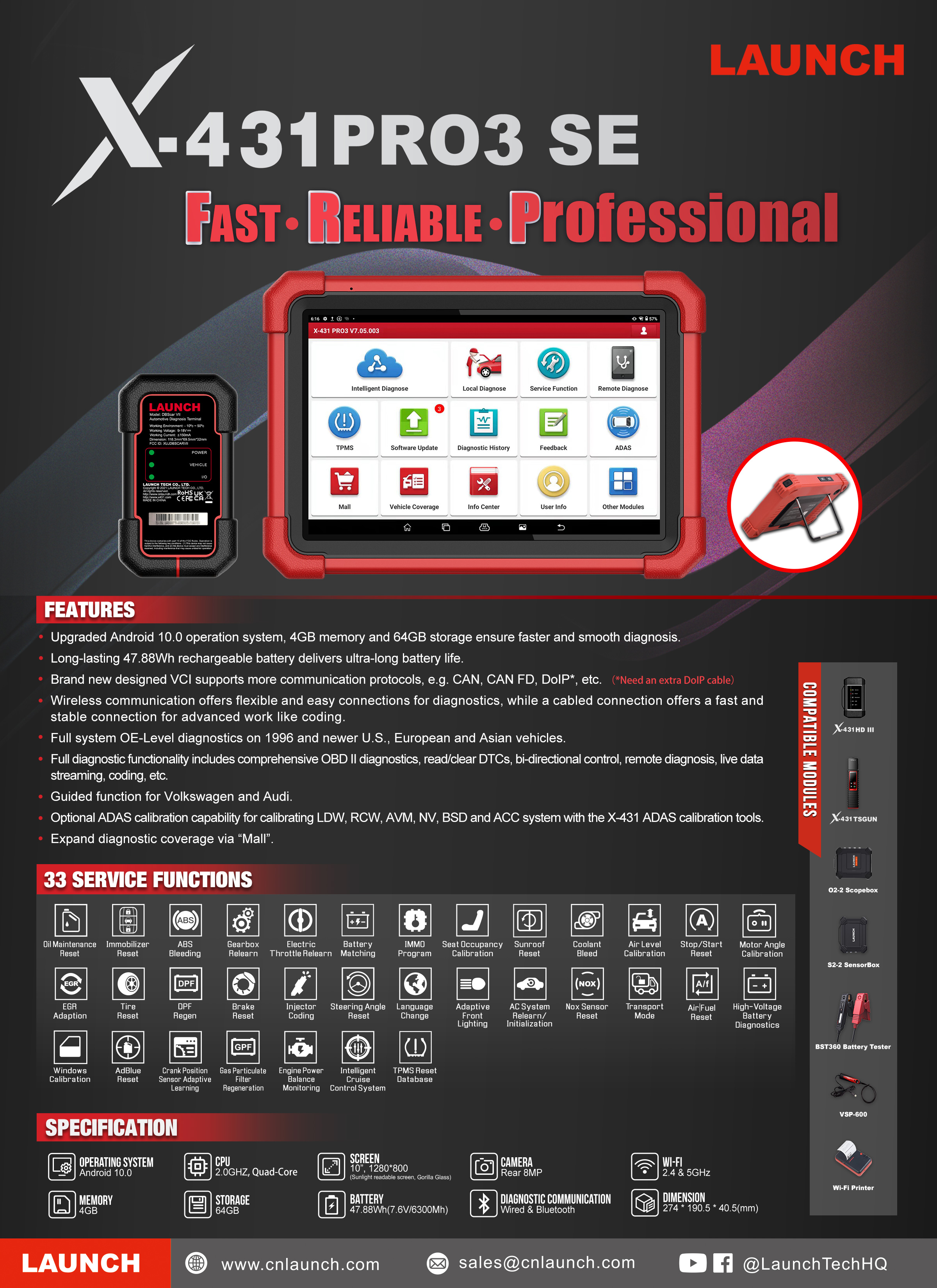X-431 PRO3 SE